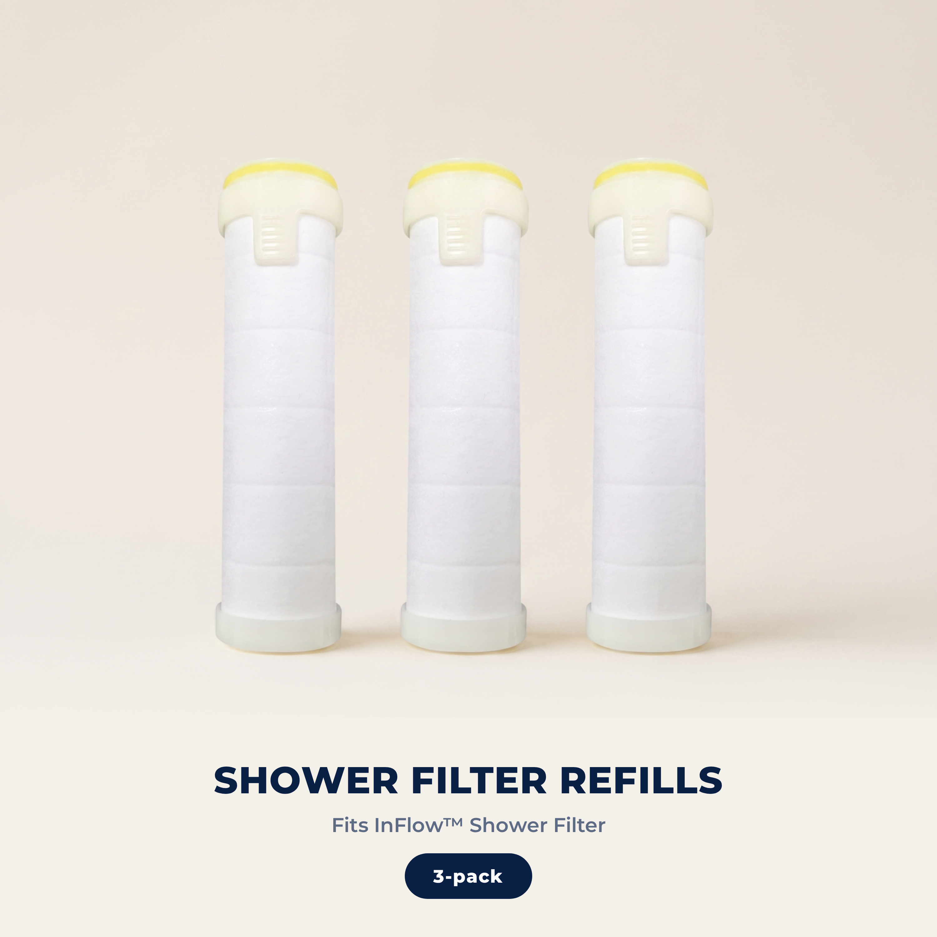 InFlow Shower Filter refills three pack